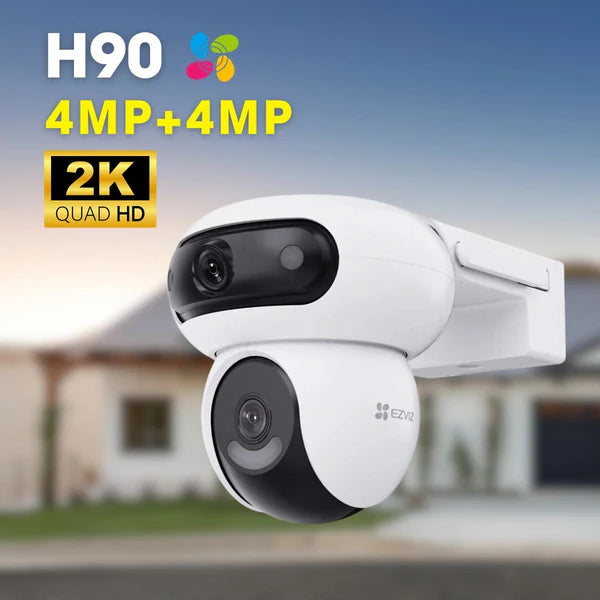 EZVIZ H90 Dual 4MP 2K⁺ Dual-Lens Pan & Tilt Outdoor Wi-Fi Camera