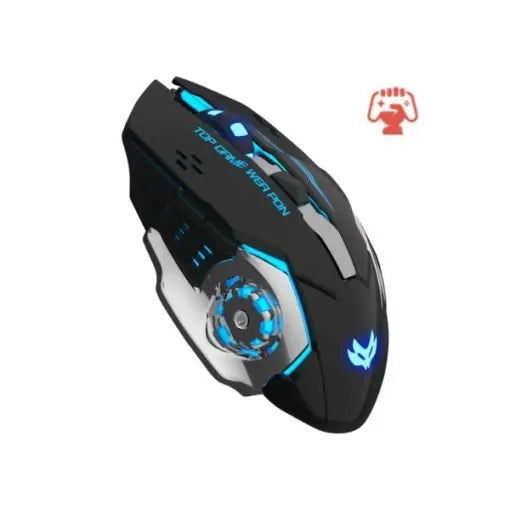 T1 & T2 Wireless Gaming Mouse – RGB Backlit, Silent Click, Rechargeable