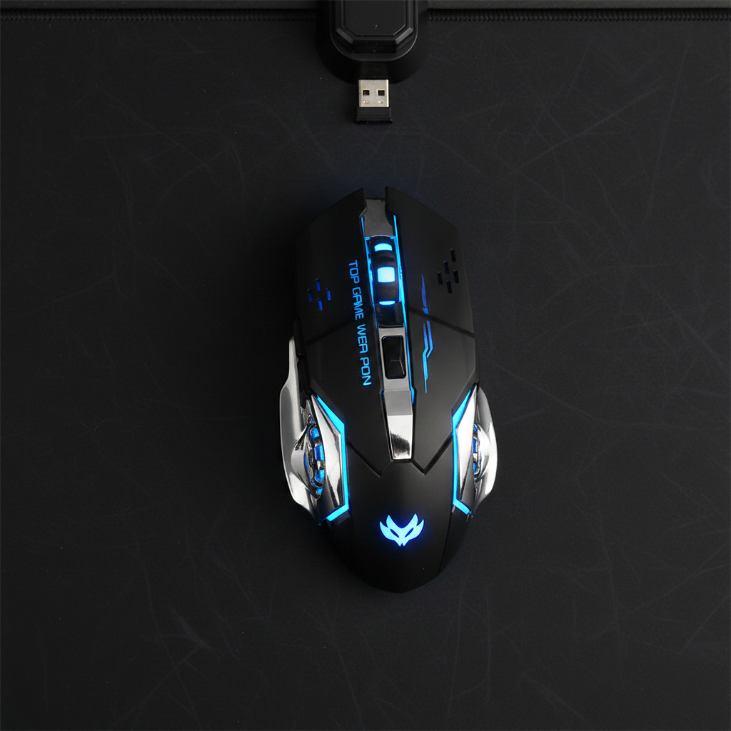 T1 T2 Gaming Mouse - Top Down